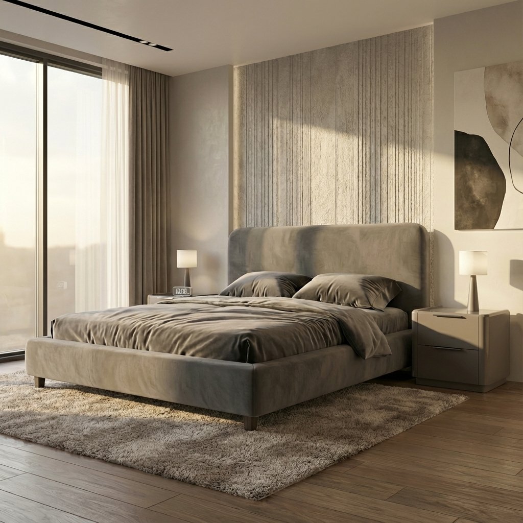 Bed and Nightstands - MUSE