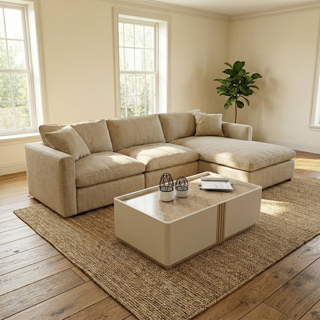 SKYE L - SHAPE SOFA - LIVING ROOM COLLECTION - MUSE