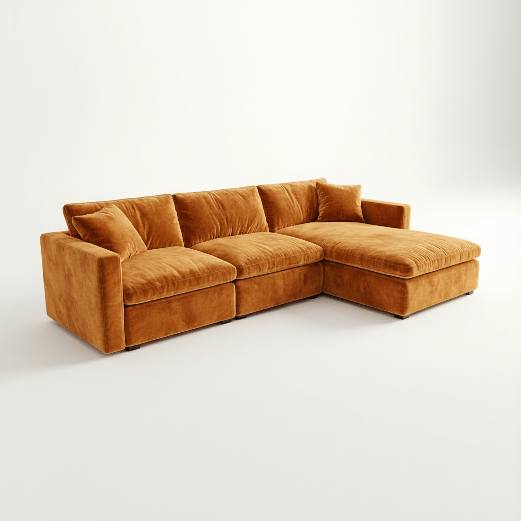SKYE L - SHAPE SOFA - LIVING ROOM COLLECTION - MUSE
