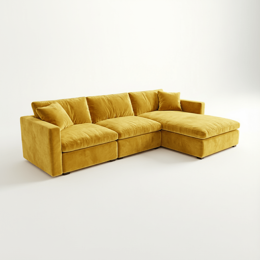 SKYE L - SHAPE SOFA - LIVING ROOM COLLECTION - MUSE
