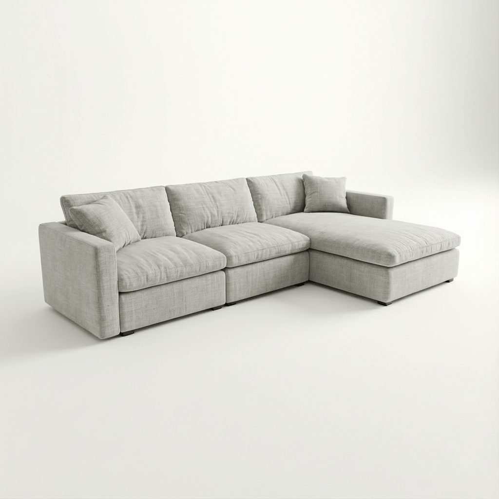 SKYE L - SHAPE SOFA - LIVING ROOM COLLECTION - MUSE